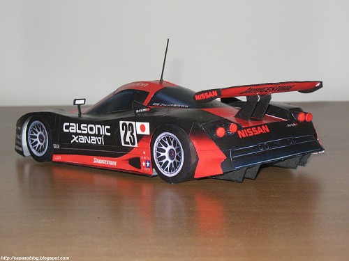 Nissan r390 papercraft #2